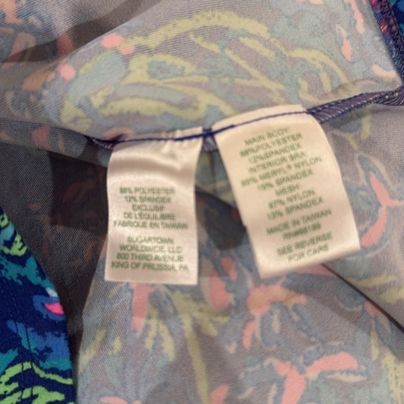Lilly Pulitzer vanti bra tank UPF 50+ eclipse blue serenade in the shade L NWT - Picture 6 of 8